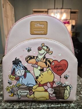 Loungefly Pink Winnie the Pooh Friends Mini Backpack